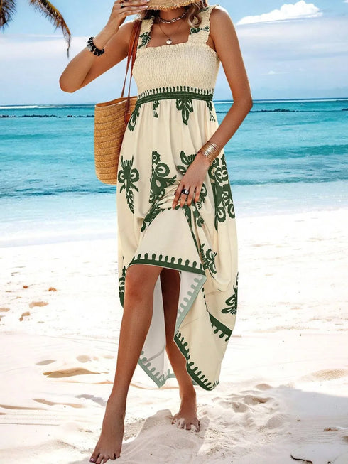 smocked-printed-wide-strap-maxi-dress OhSoStyled - Sophia's Style in Tan-12